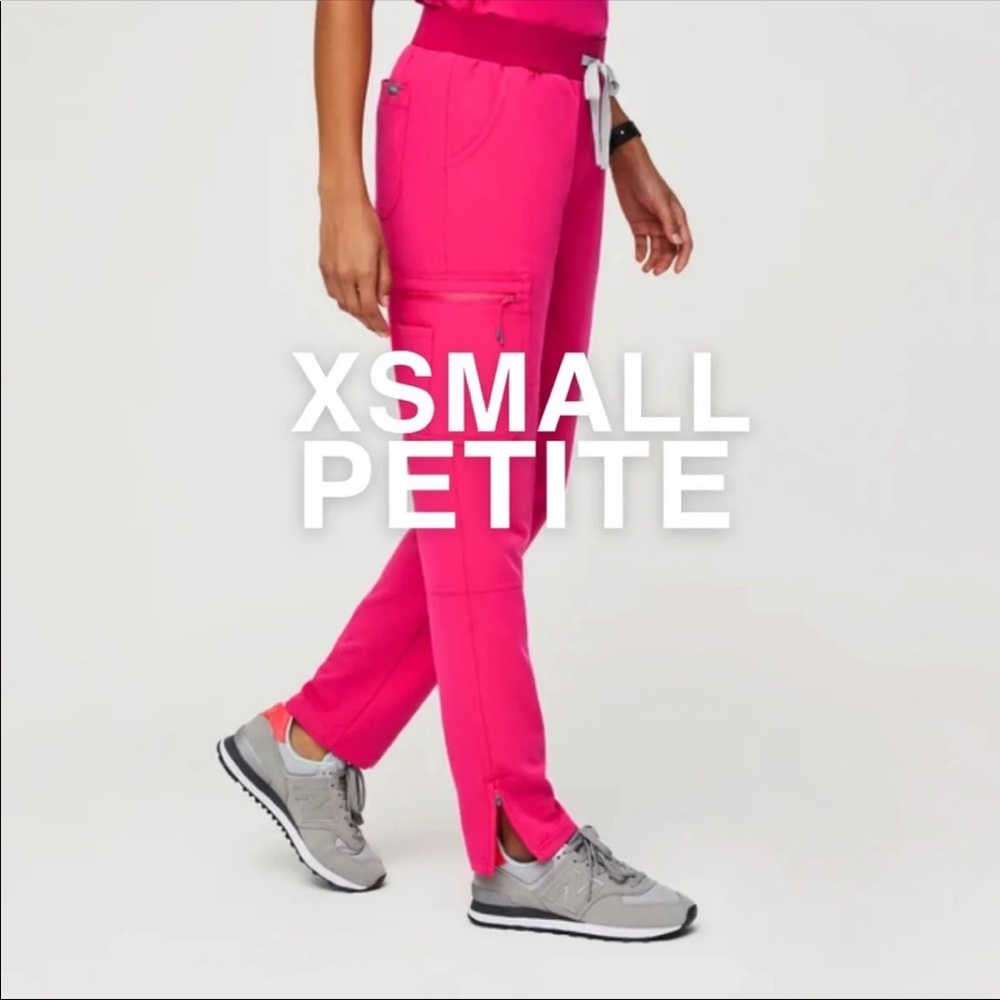 Figs shocking pink yola remix slim xsmall petite